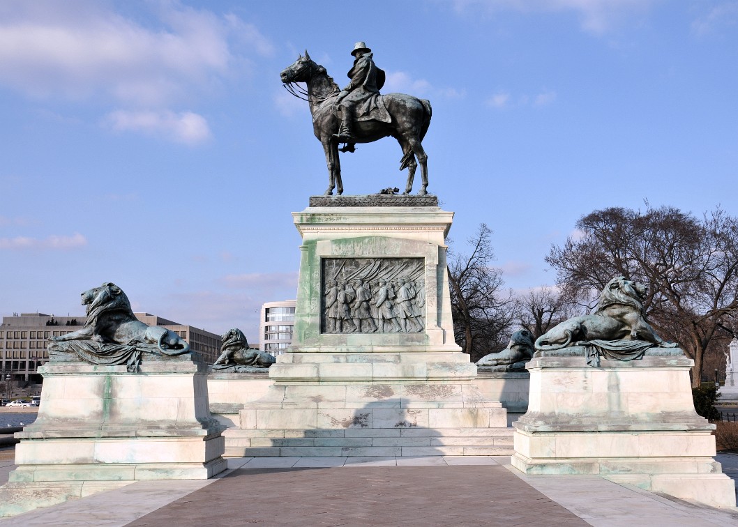 Ulysses S. Grant on a Horse Surrounded by Lions Ulysses S. Grant on a Horse Surrounded by Lions