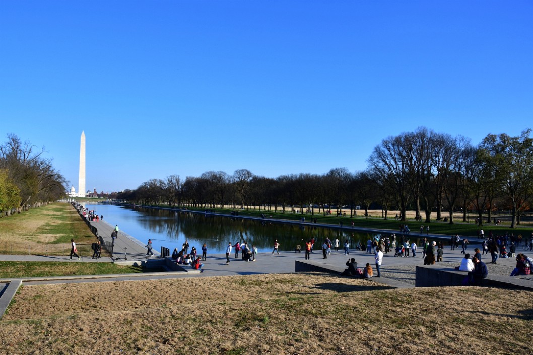 Long View Via the Lincoln Memorial Reflecting Pool