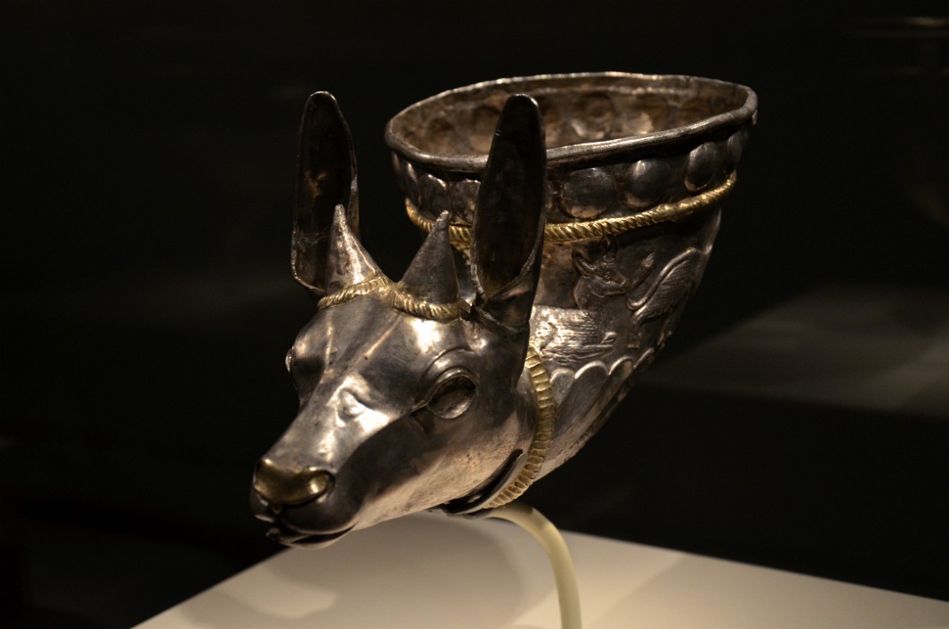 Wine Horn With Gazelle Protome From 4th Century Iran Wine Horn With Gazelle Protome From 4th Century Iran