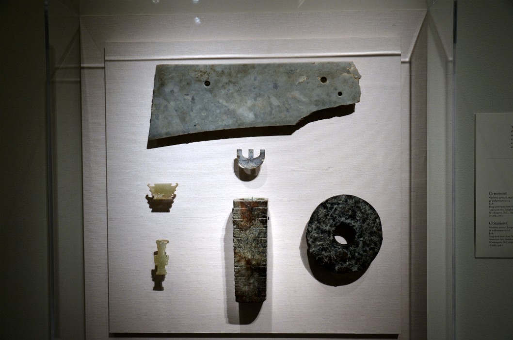 Ancient Jade Knife, Ornaments, and Ritual Items From 3000 BCE Ancient Jade Knife, Ornaments, and Ritual Items From 3000 BCE