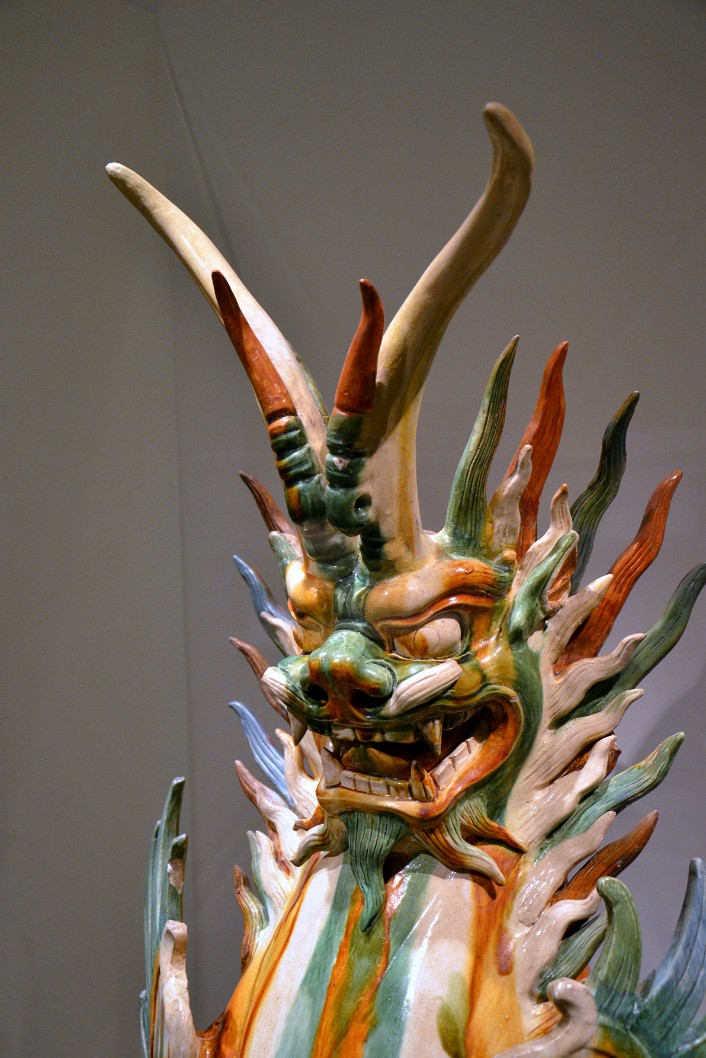 Horned Tomb Guardian From the Tang Dynasty Horned Tomb Guardian From the Tang Dynasty