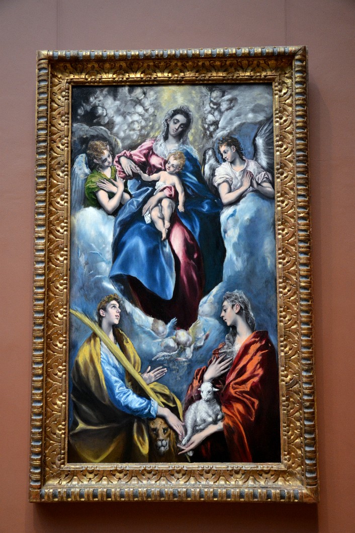 Madonna and Child With Saint Martina and Saint Agnes By El Greco Madonna and Child With Saint Martina and Saint Agnes By El Greco