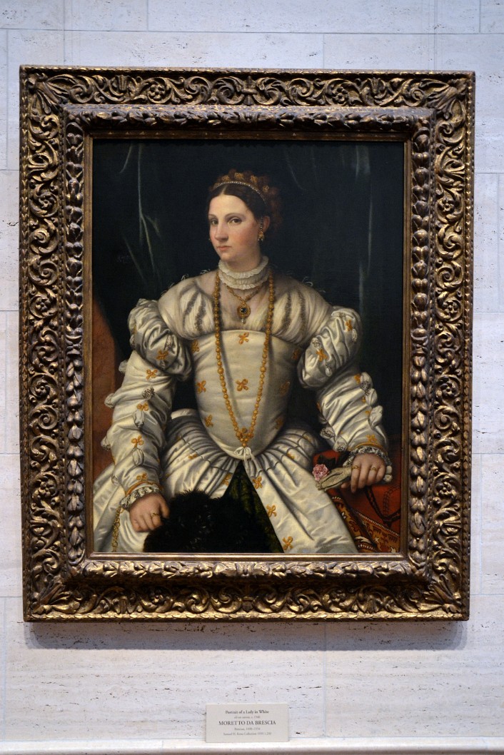Portrait of a Lady in White By Moretto Da Brescia Portrait of a Lady in White By Moretto Da Brescia