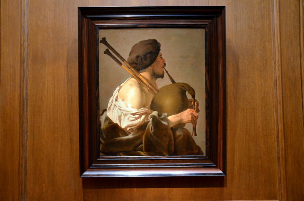 Bagpipe Player By Hendrick Ter Brugghen Bagpipe Player By Hendrick Ter Brugghen