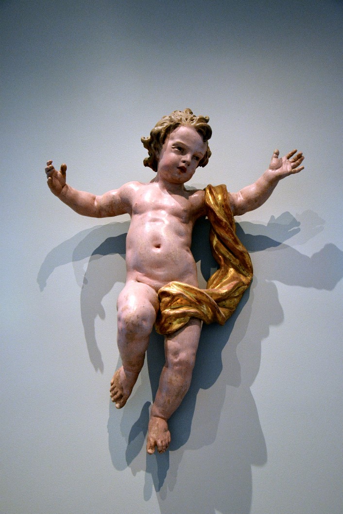 Austrian Jubilant Putto or Possibly the Infant Christ From Around 1750 Austrian Jubilant Putto or Possibly the Infant Christ From Around 1750