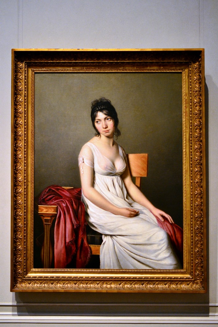 Portrait of a Young Woman in White By Circle of Jacques-Louis David Portrait of a Young Woman in White By Circle of Jacques-Louis David