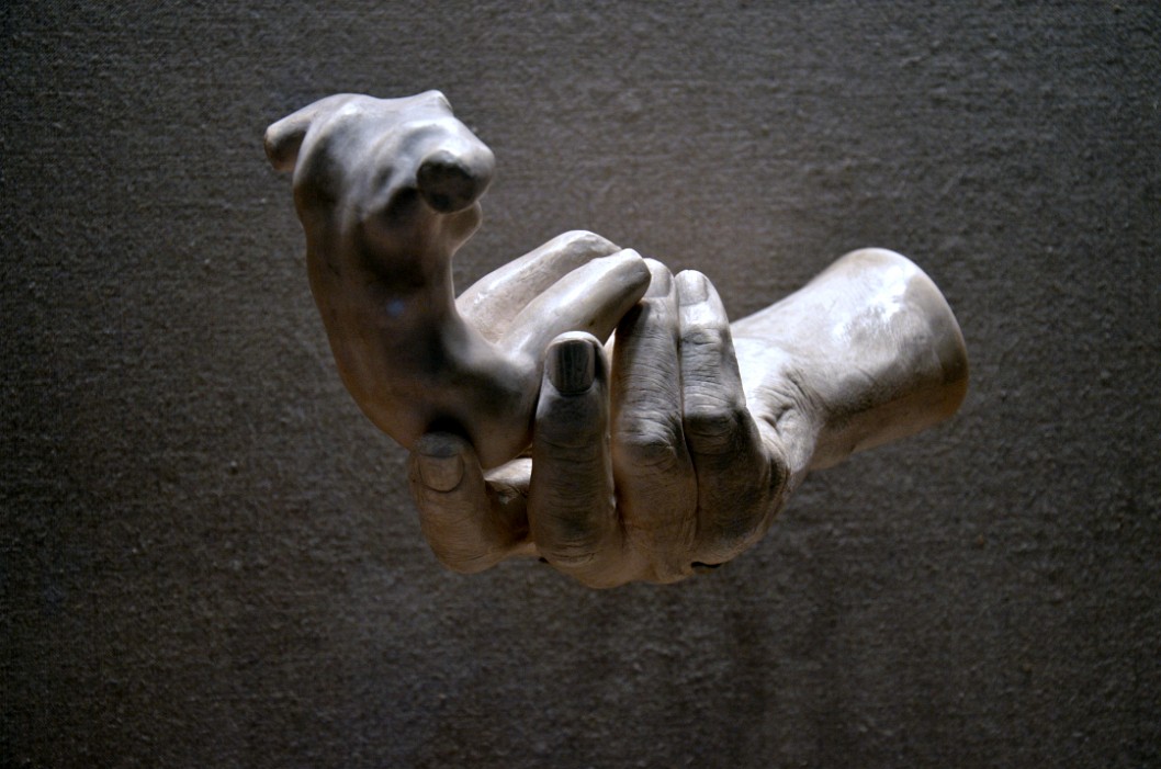 Hand of Rodin with a Female Figure By Auguste Rodin Hand of Rodin with a Female Figure By Auguste Rodin