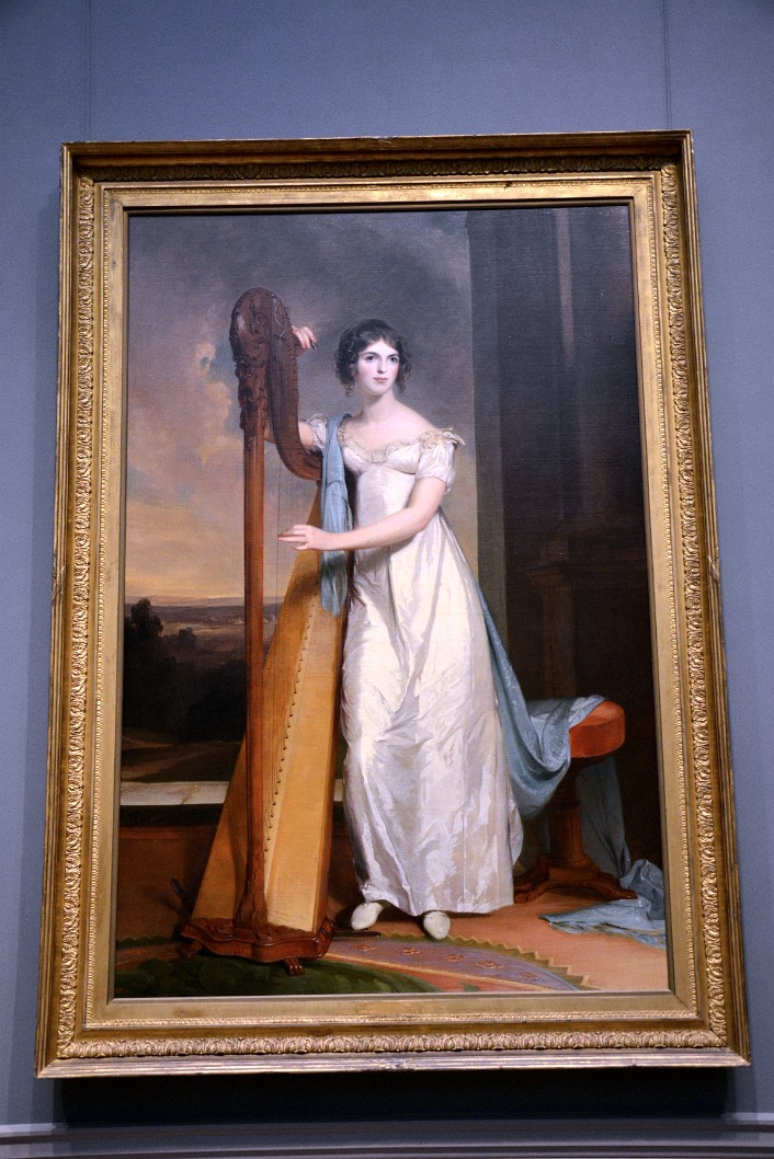 Lady with a Harp-Eliza Ridgely By Thomas Sully Lady with a Harp-Eliza Ridgely By Thomas Sully