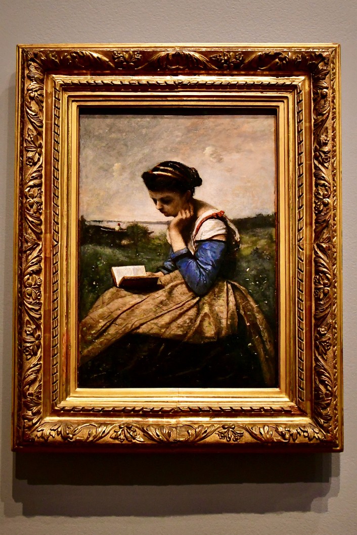 Woman Reading in the Country