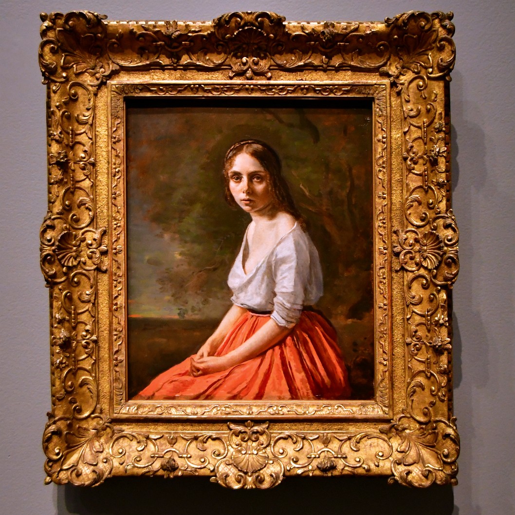 Young Woman in a Pink Skirt