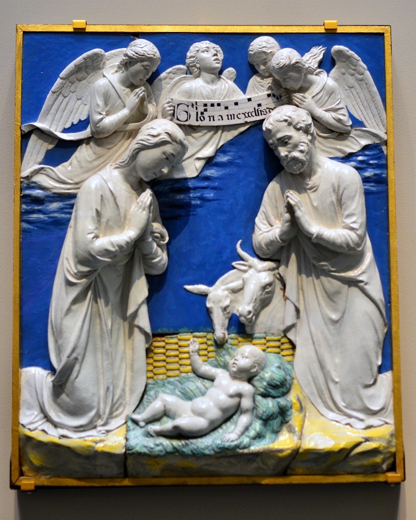 Nativity With Gloria in Excelsis by Luca Della Robbia Nativity With Gloria in Excelsis by Luca Della Robbia