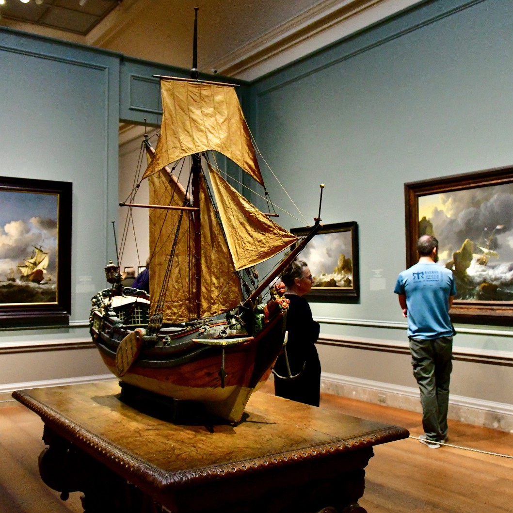 Among Painted Nautical Scenes