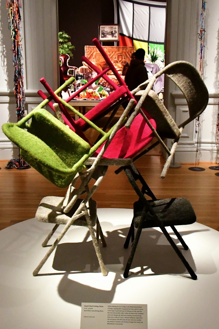 Hand-Felted Folding Chairs