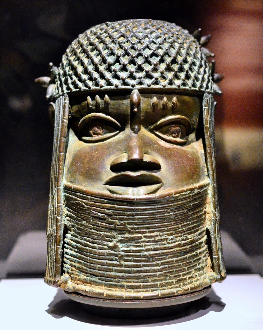 Commemorative Head of an Oba From the Edo People of Benin Kingdom of Nigeria