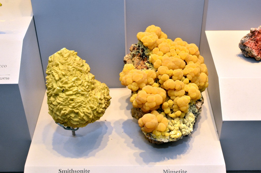 Smithsonite and Mimetite Together in Yellow Smithsonite and Mimetite Together in Yellow
